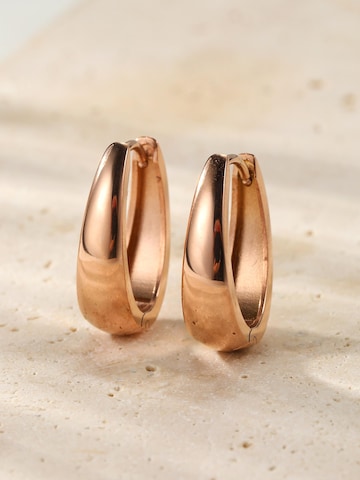 Boucles d'oreilles 'Bold Dome Hoop' Hey Happiness en or