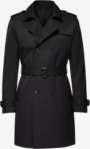 Manteau mi-saison Ombre en noir : devant