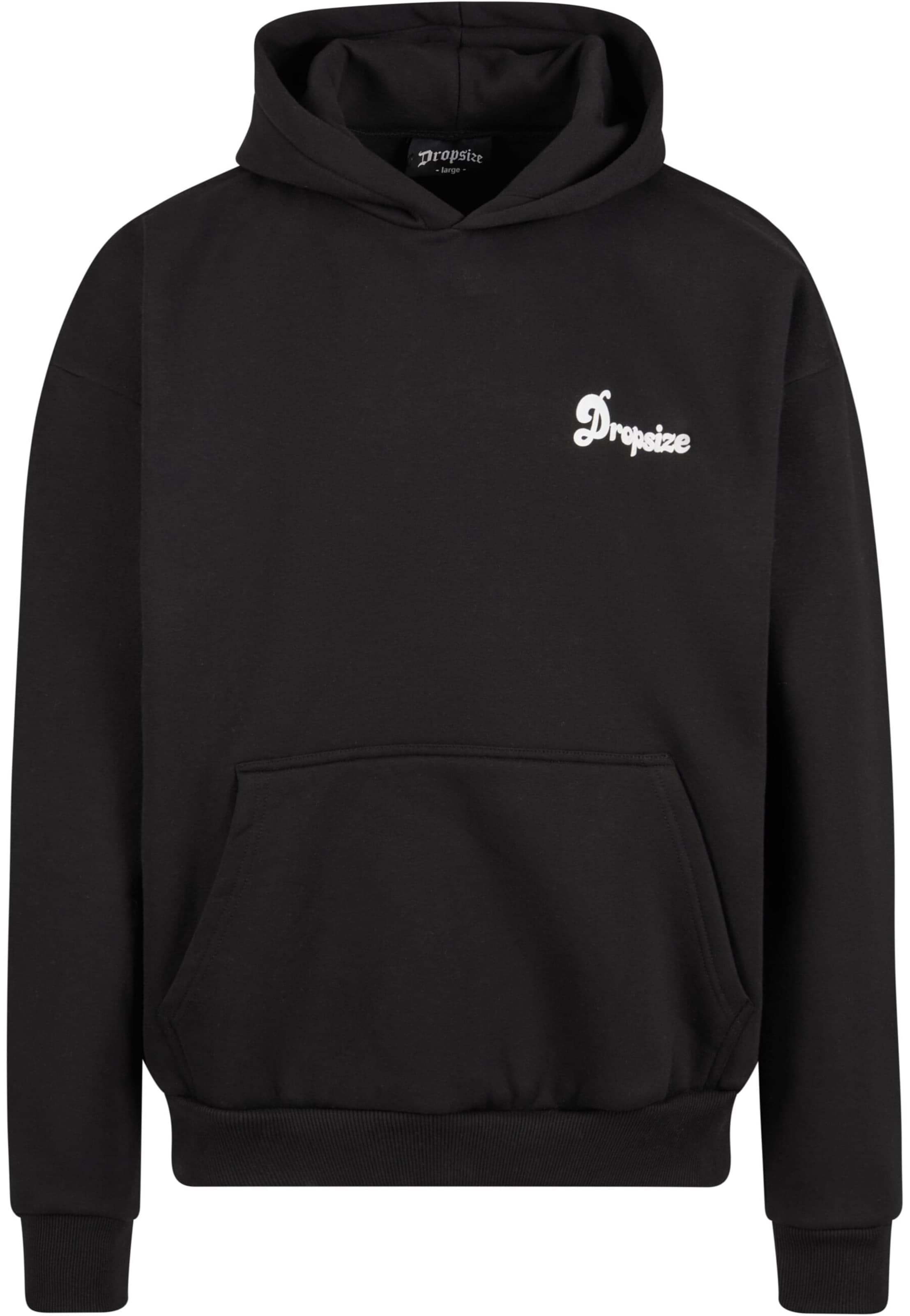 Dropsize Sweatshirt i sort: forside