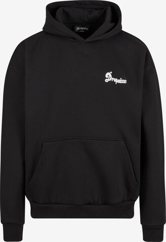 Sweat-shirt Dropsize en noir : devant