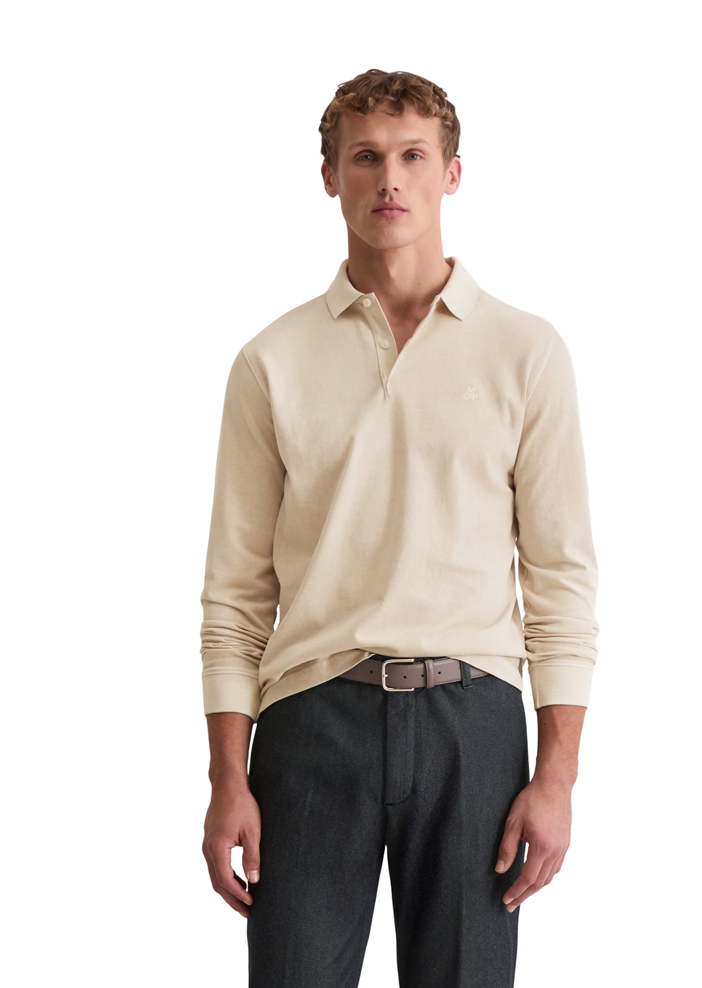 Marc O'Polo Shirt in Beige: front