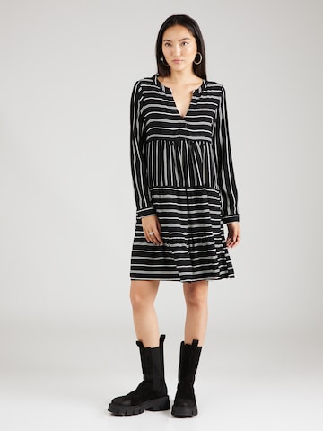 Sublevel Blusenkleid in Schwarz: Vorderseite
