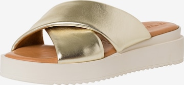 Mule Tamaris en or : devant