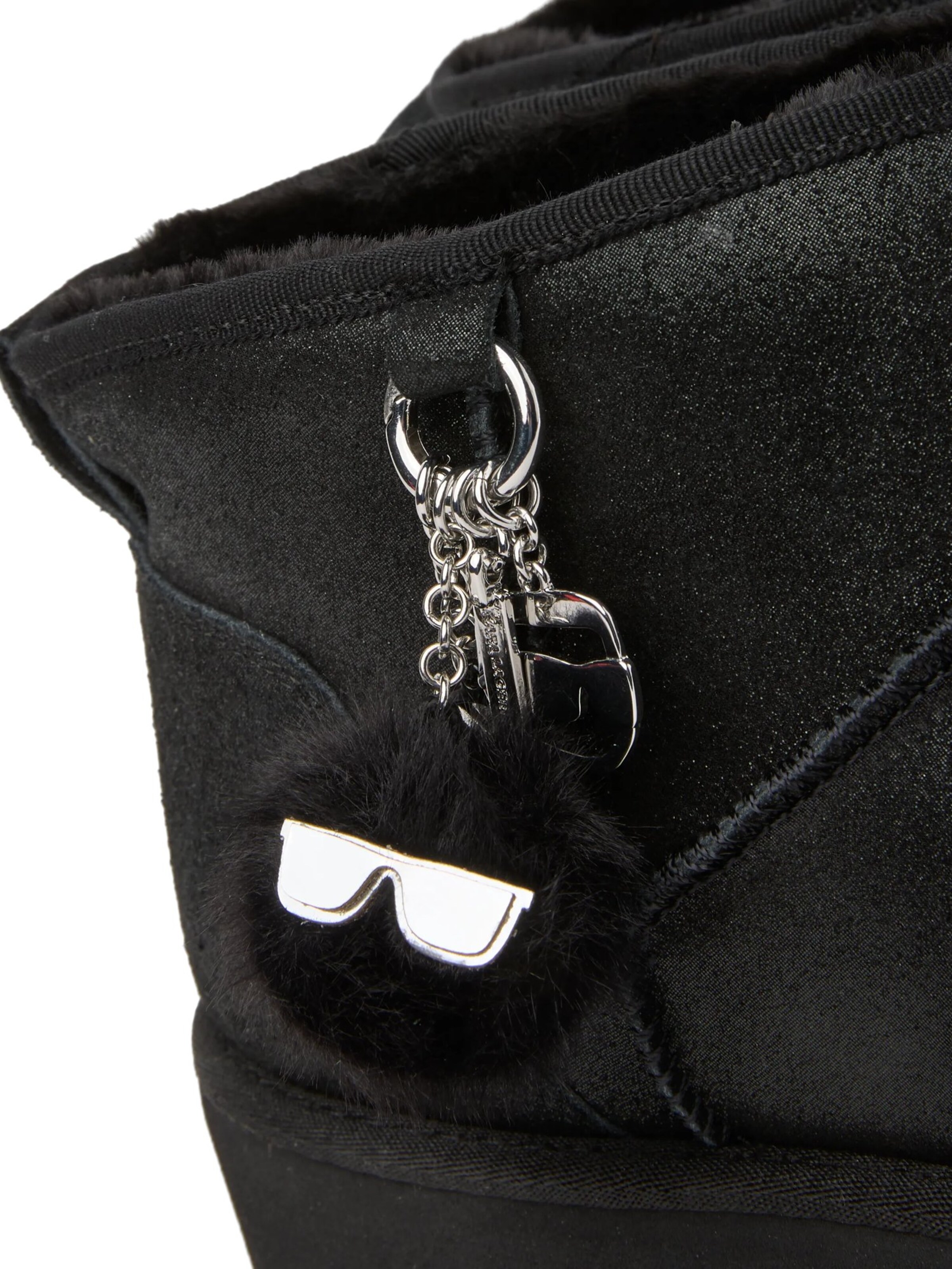 Botine 'Ikon' de la Karl Lagerfeld pe negru
