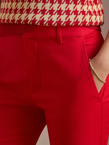 Coupe slim Pantalon chino 'LAKYTHIA' Lauren Ralph Lauren en rouge