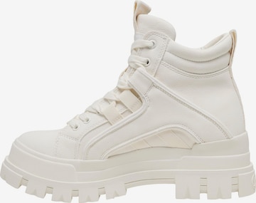 BUFFALO Lace-up boot 'Aspha' in White: front