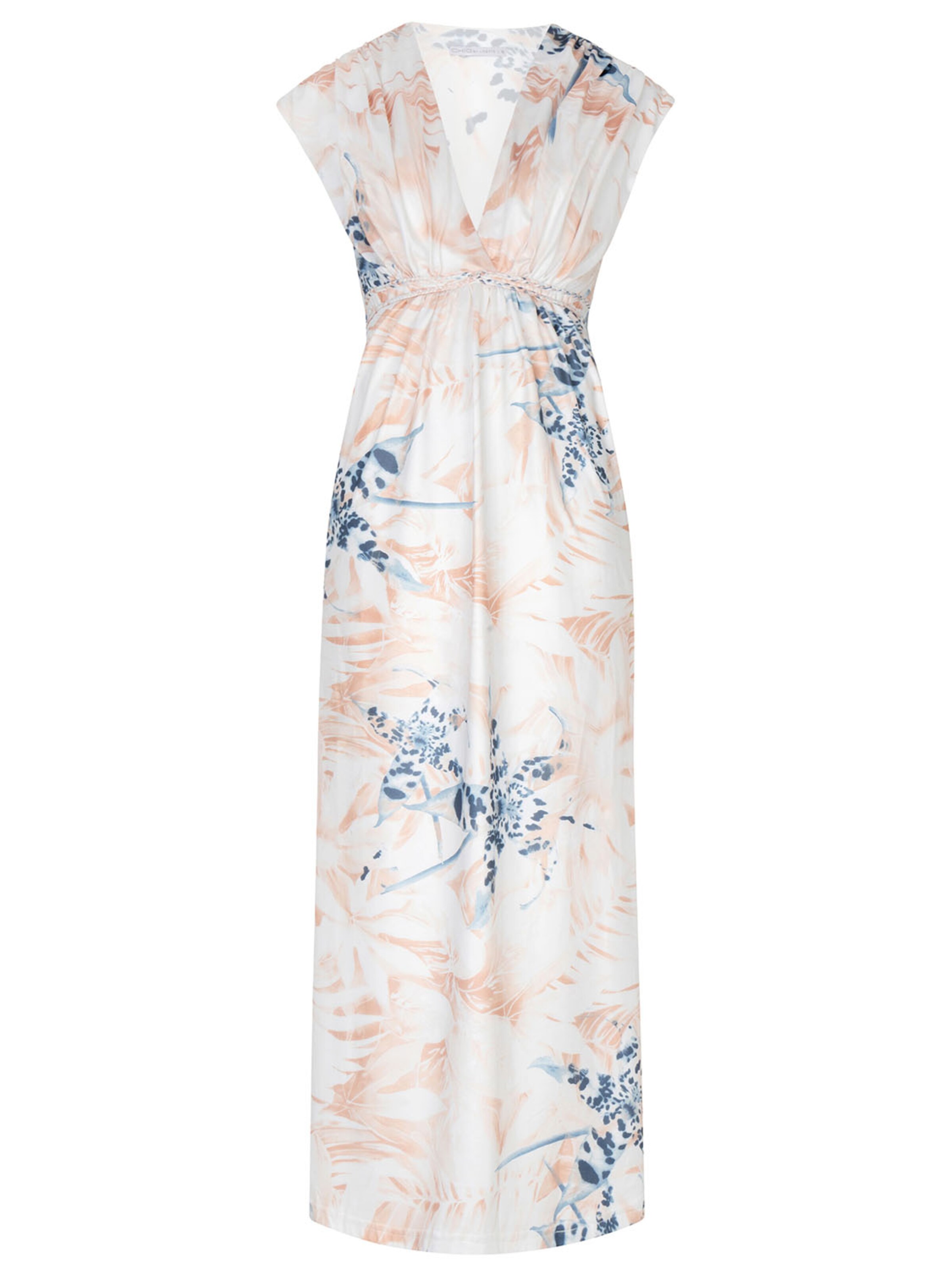 Chic by Lirette Jurk 'Kimono dress Contadora' in Beige: voorkant