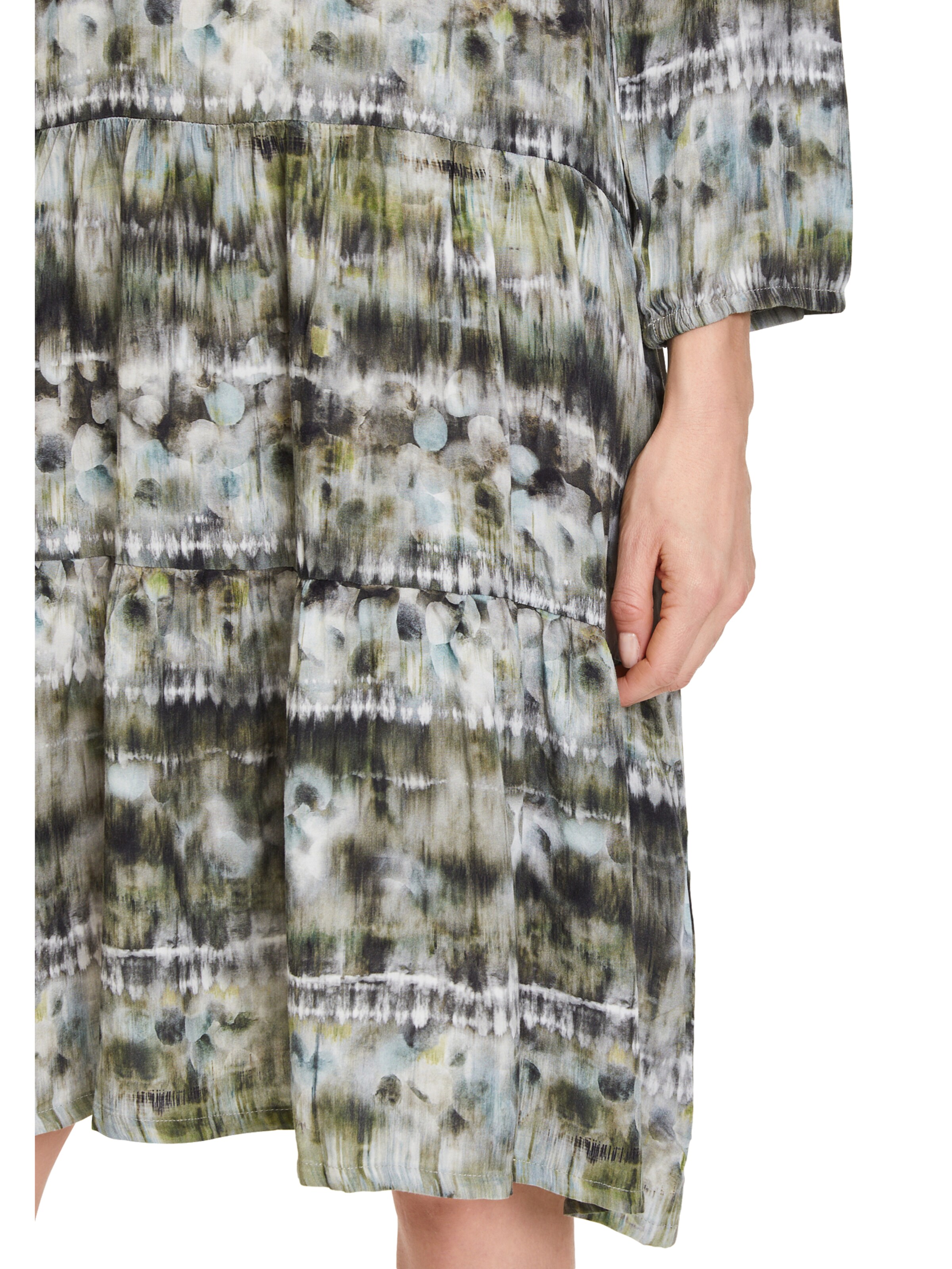 Frauen Große Größen Betty Barclay Casual-Kleid mit 3/4 Arm in Grün - LR12108 Frauen Große Größen Betty Barclay Casual-Kleid mit 3/4 Arm in Grün - LR12108
