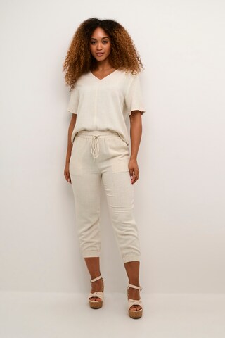 Love Copenhagen Slim fit Trousers 'Kamri ' in Beige