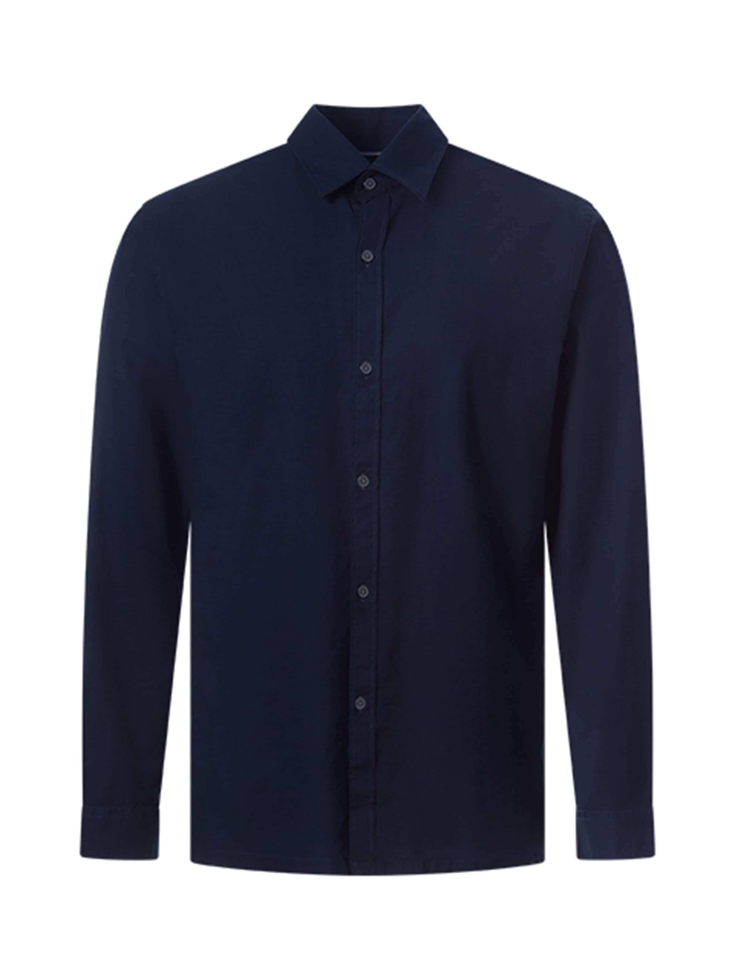 PIERRE CARDIN Button Up Shirt in Blue: front