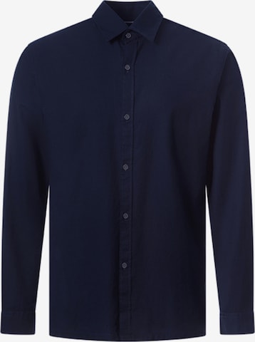 PIERRE CARDIN Regular fit Button Up Shirt in Blue: front