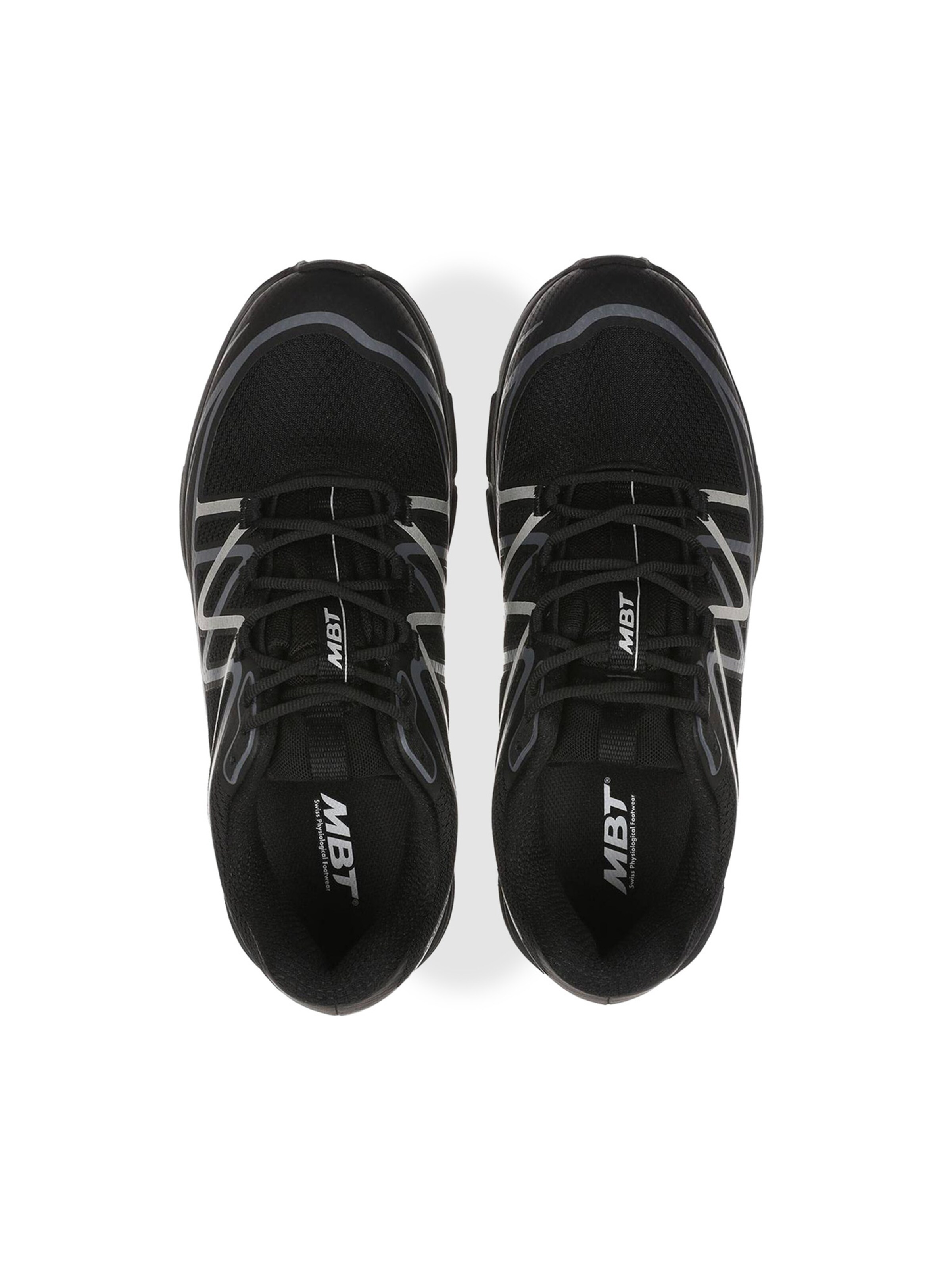 MBT - Sapatilhas slip-on em preto: topo
