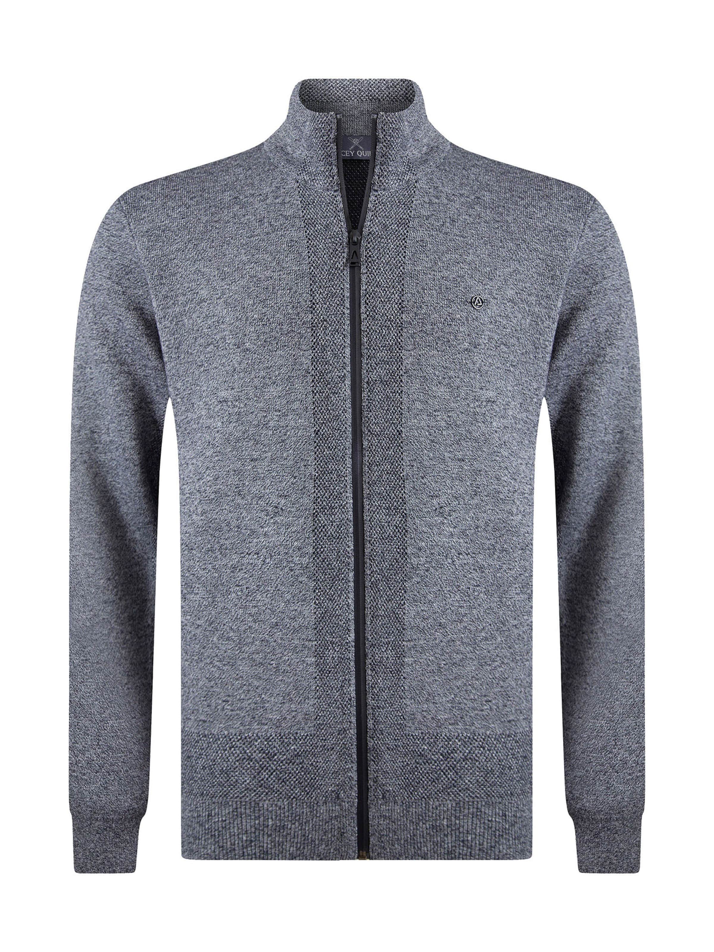 Jacey Quinn Πλεκτή ζακέτα σε μπλε: μπροστά