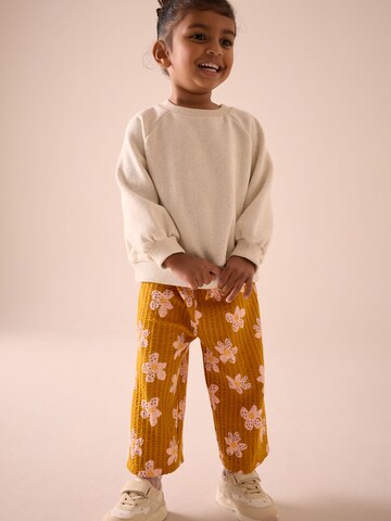 Next Wide Leg Hose 'Strukturiert' in Braun