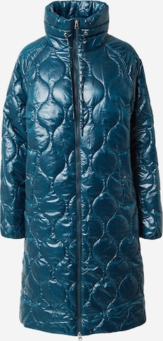 QS Winter Coat in Blue: front