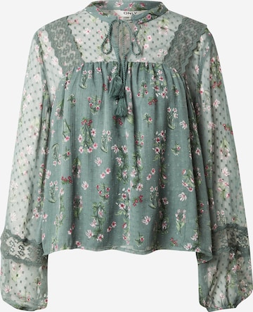 ONLY Bluse 'ONLTessa Eliza' in Grün: Vorderseite