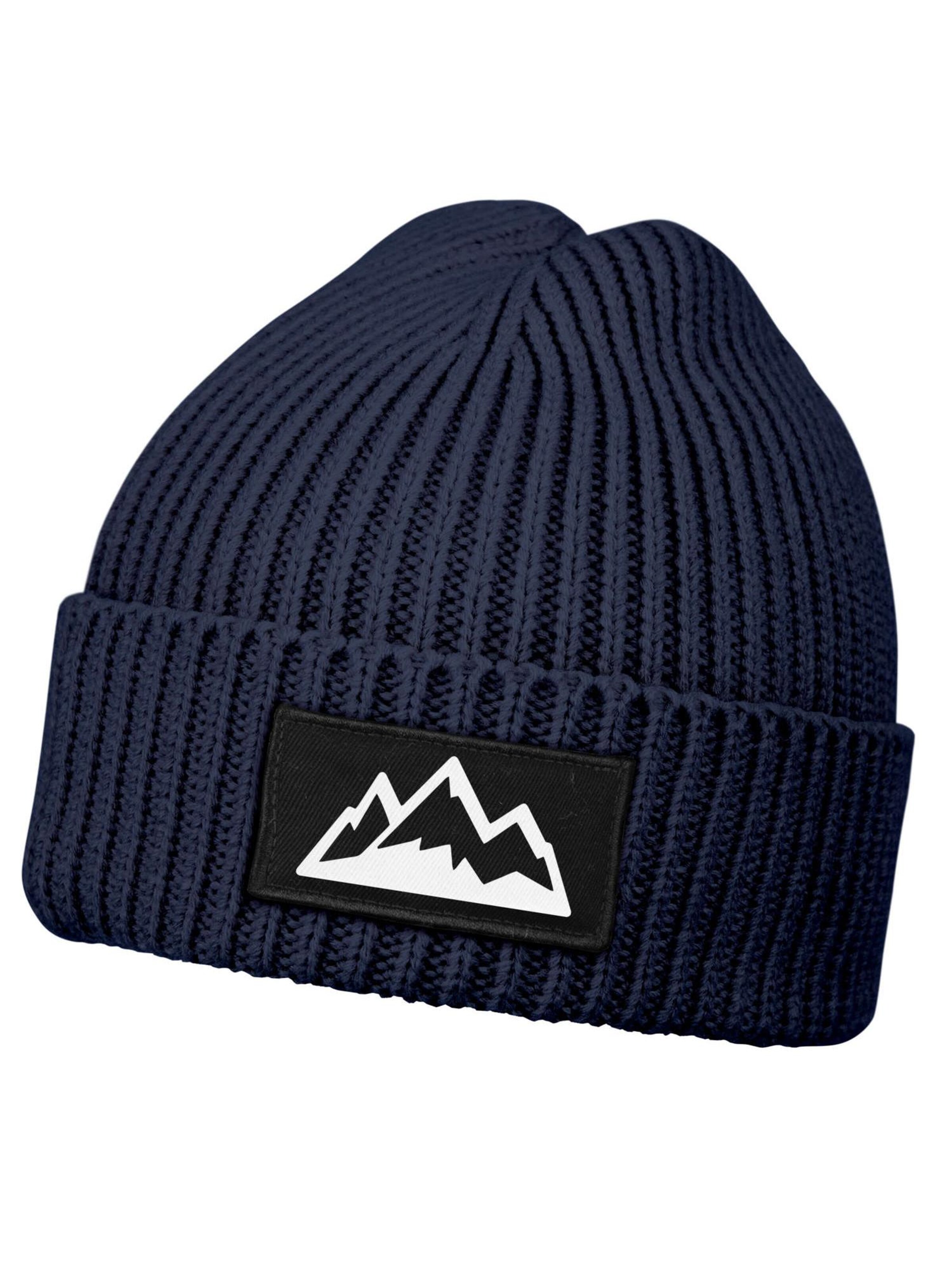 Neverless Beanie 'Mountain' in Blue