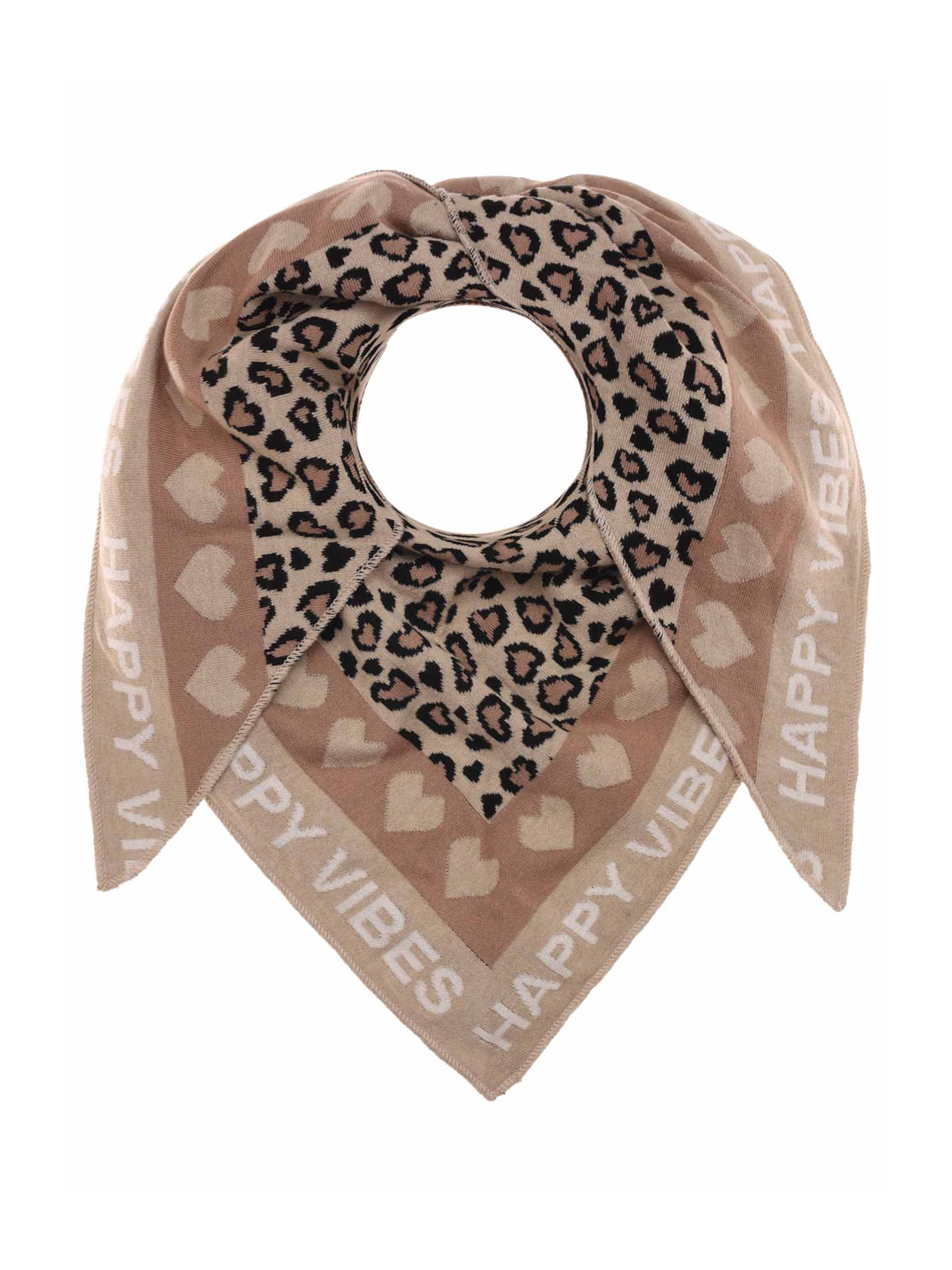 Zwillingsherz Chusta w kolorze beżowy: przód