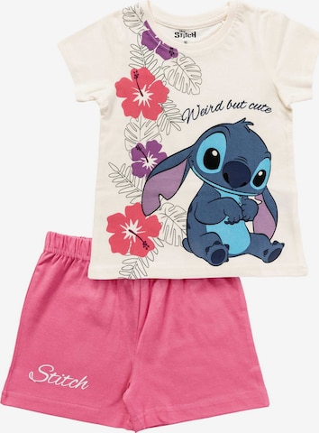 Pigiama 'Lilo & Stitch' di DISNEY in bianco: frontale