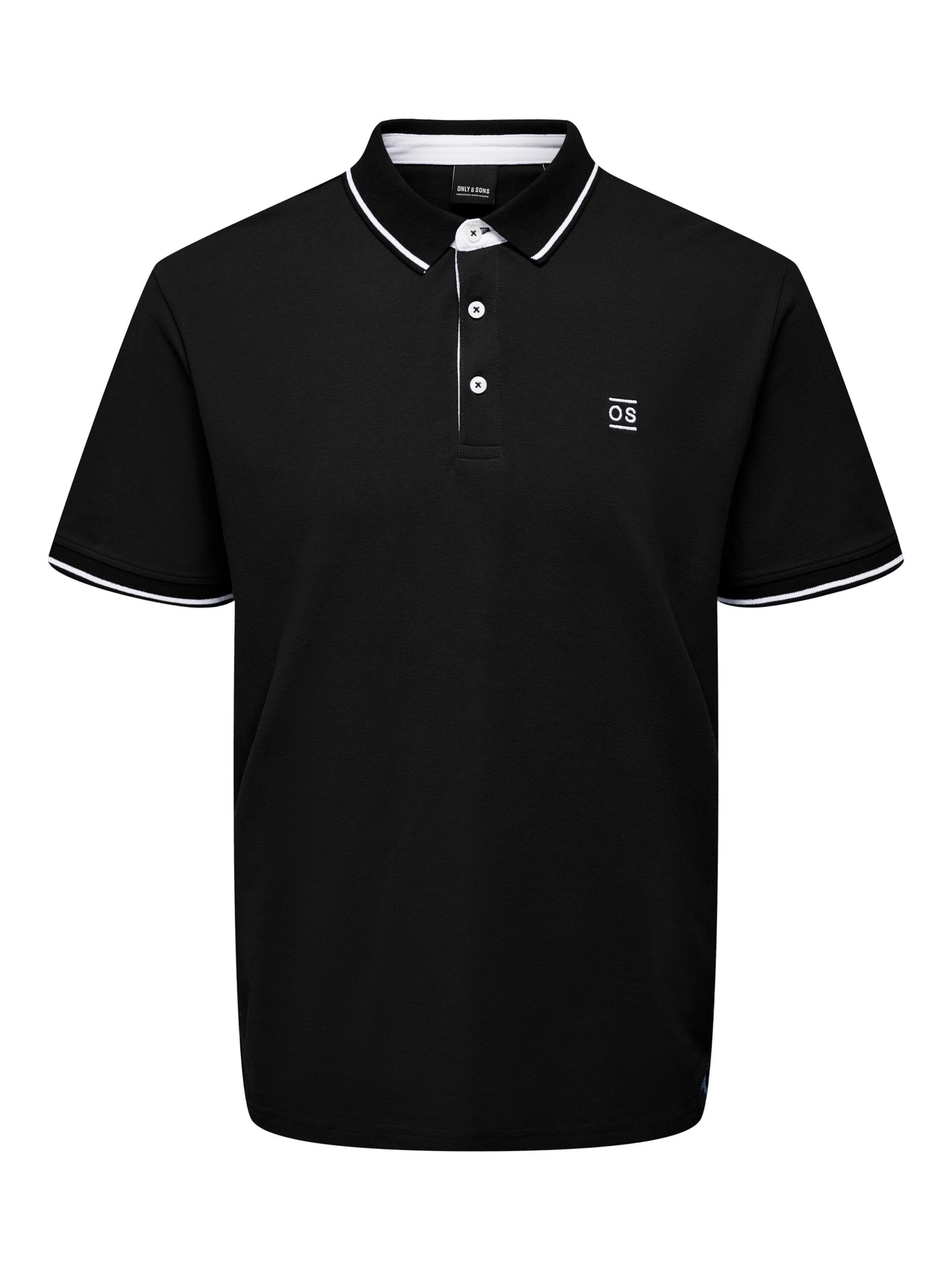 Only & Sons Tričko 'Fletcher' – černá: přední strana