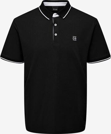 Only & Sons Poloshirt 'Fletcher' in Schwarz: predná strana