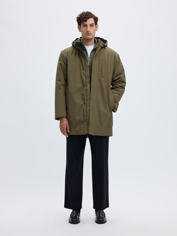 Parka di mezza stagione 'SLMFRANKLIN' di SELECTED in verde: frontale