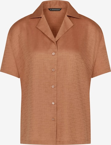 TRIUMPH Pajama Shirt 'Silky Sensuality' in Brown: front