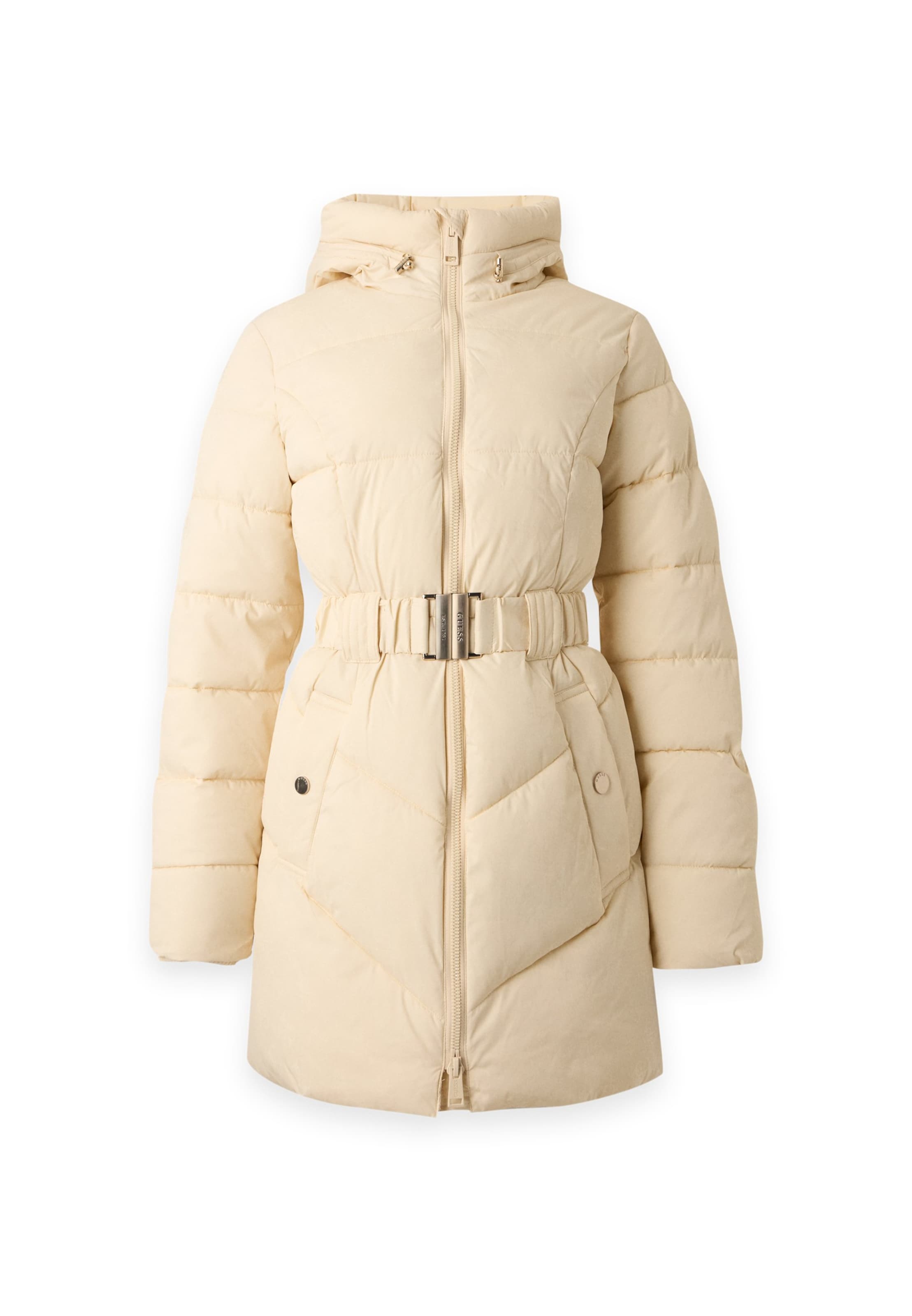 Veste d’hiver 'NEW IMMA' GUESS en beige : devant