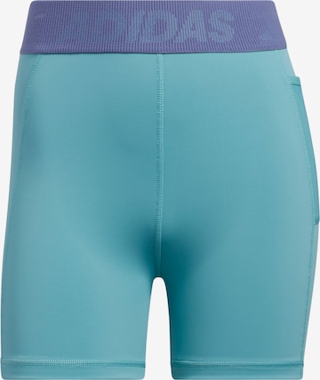 Pantaloni sport 'Techfit Badge of Sport' de la ADIDAS SPORTSWEAR pe verde: față