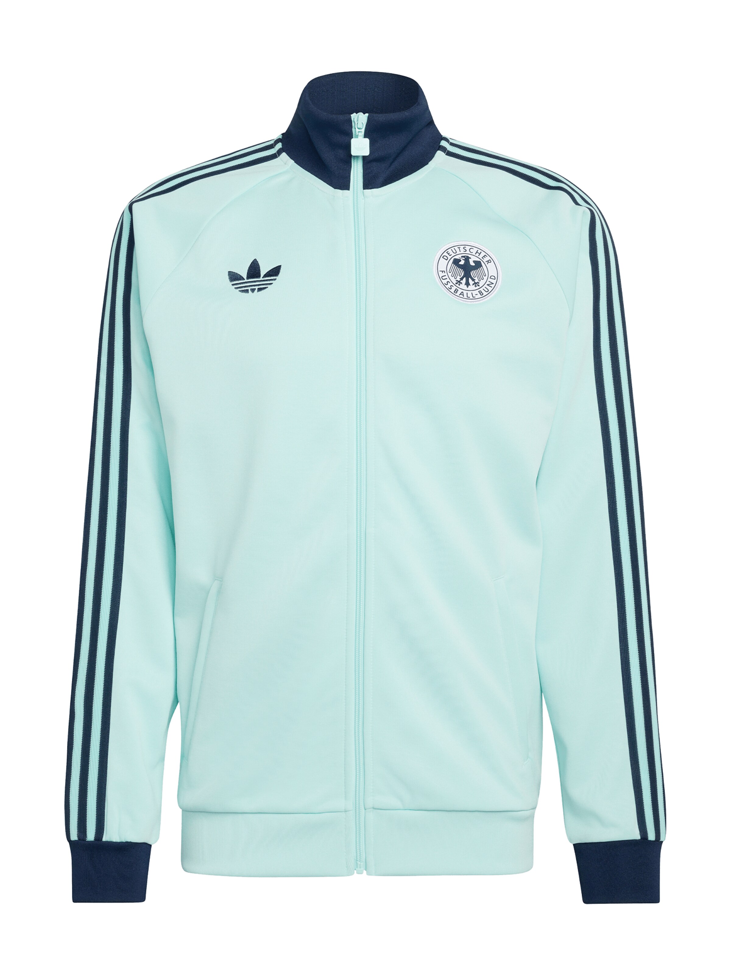 ADIDAS ORIGINALS Athletic Jacket in Blue / Mint / White, Item view