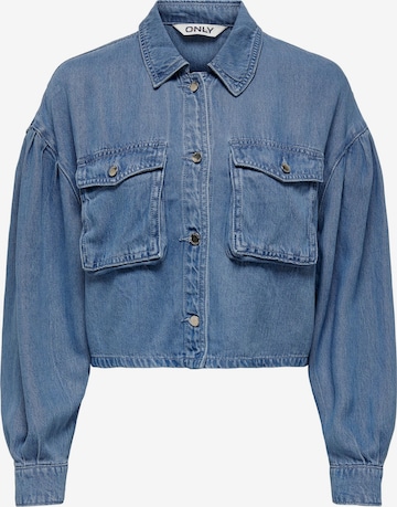 Veste mi-saison 'LOVA' ONLY en bleu : devant