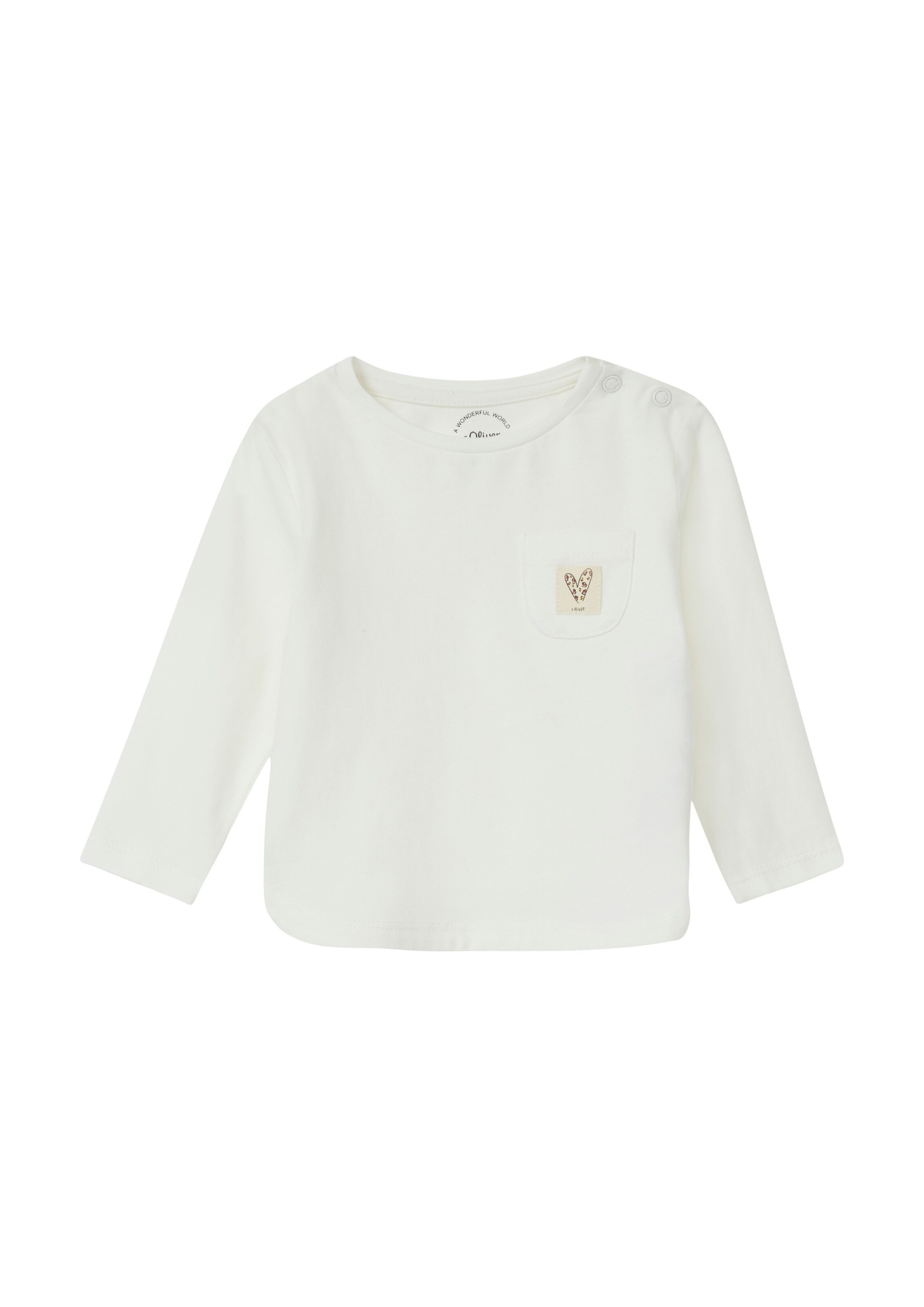 s.Oliver T-Shirt en crème / mélange de couleurs, Vue avec produit