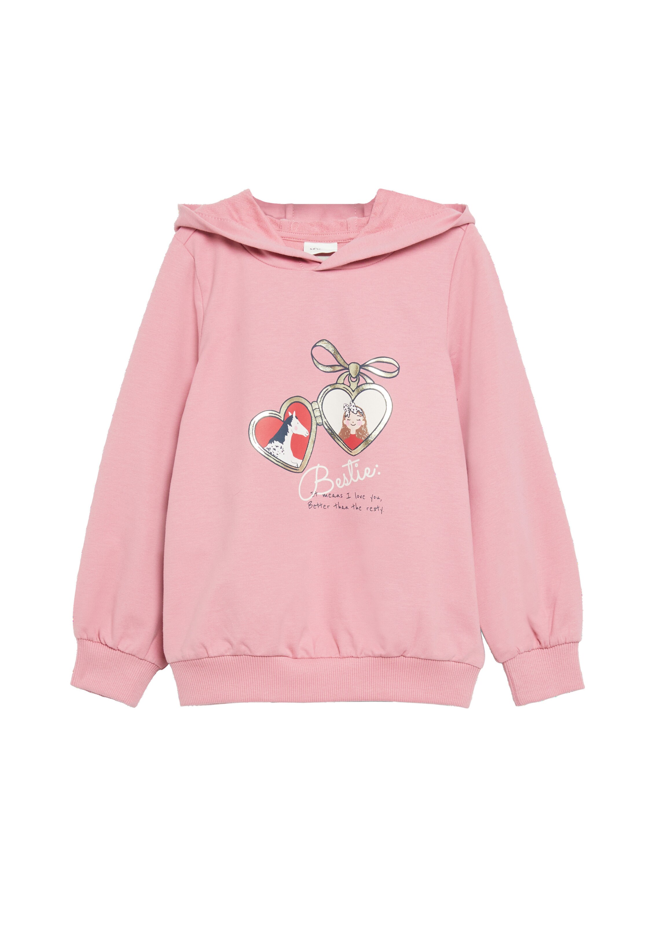 s.Oliver Sweatshirt in 128-134 in Rose / Black / White, Item view