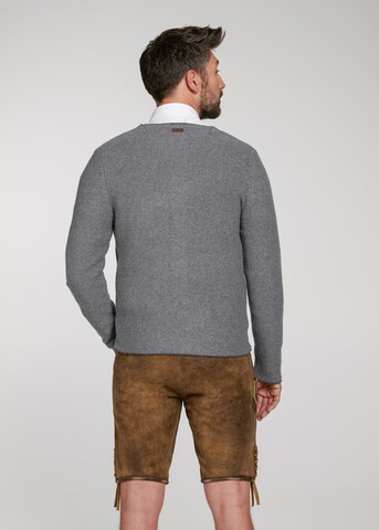 SPIETH & WENSKY Knitted Janker 'Pocking' in Grey