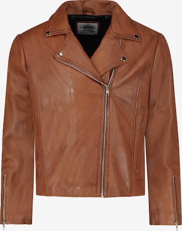 URBAN 5884® Between-Season Jacket 'Mika' in Brown: front