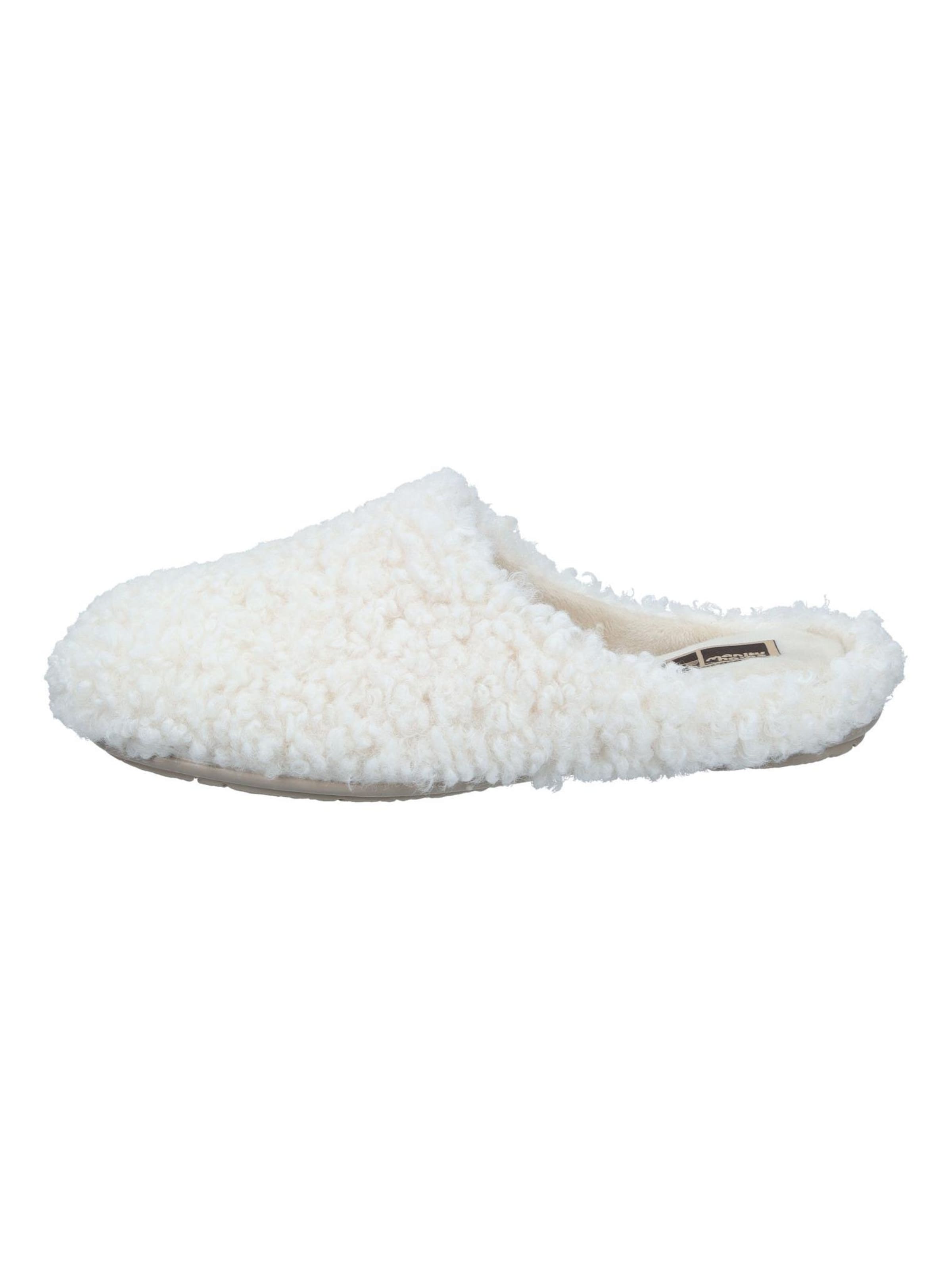 Manitu-Home Slippers in White