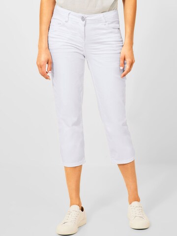 CECIL Slimfit Jeans 'Charlize' i vit: framsida