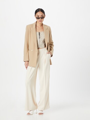 Marc Cain Wide Leg Hose in Beige