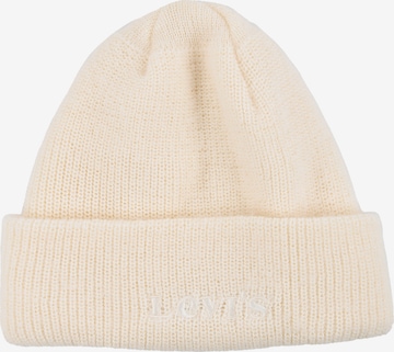 LEVI'S ® Muts 'Women's Lofty Beanie OV' in Beige: voorkant