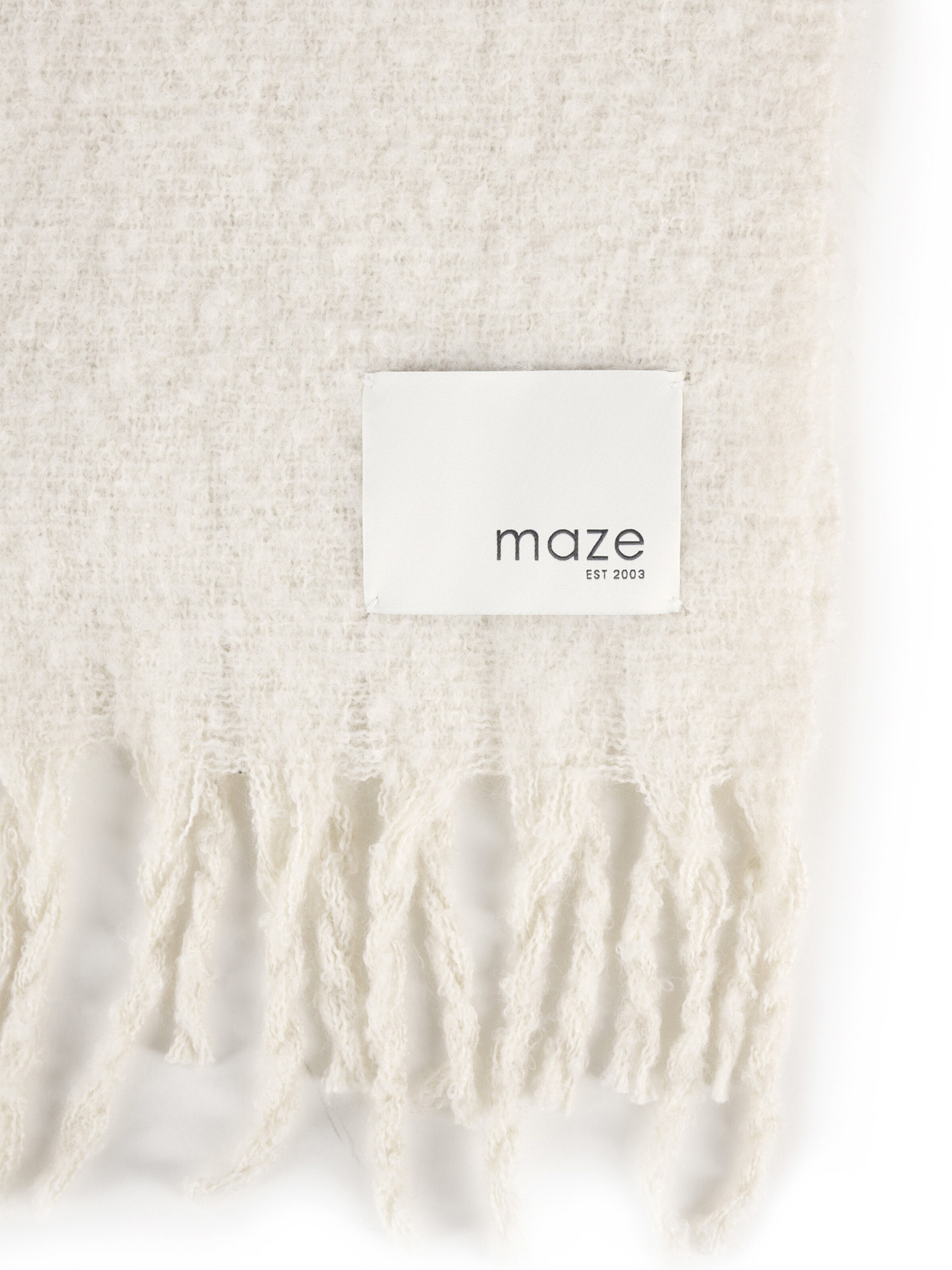 Maze Scarf in White