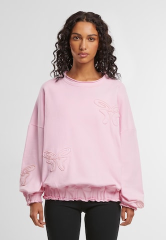 Sweat-shirt Felicious en rose : devant