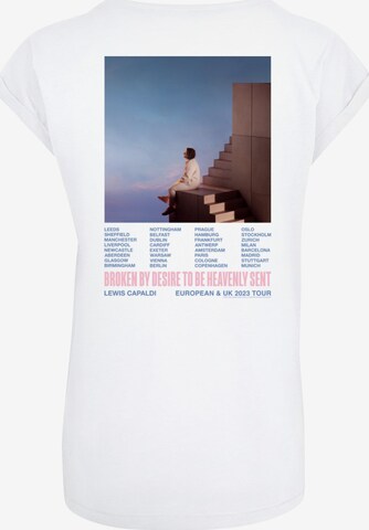 Merchcode Shirt 'Lewis Capaldi - Tour' in Wit