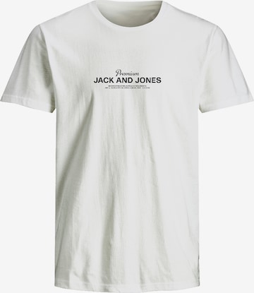 Jack & Jones Plus Тениска 'JPRBLAFERRIS' в бяло: отпред