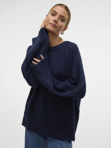 VERO MODA Pullover 'HENLEY' i blå