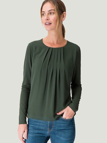 zero Blouse in Green: front