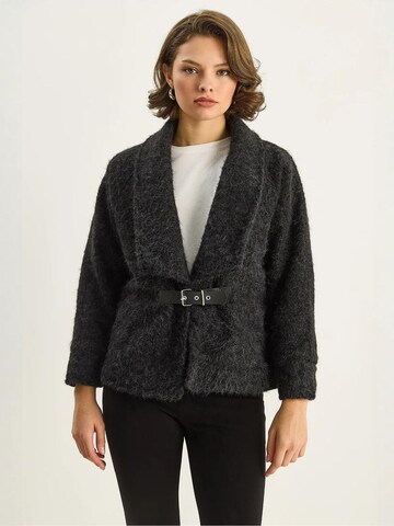 Manteau mi-saison Bianco Lucci en noir