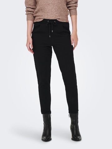 JDY Pleat-Front Pants 'ANNA CATIA' in Black: front