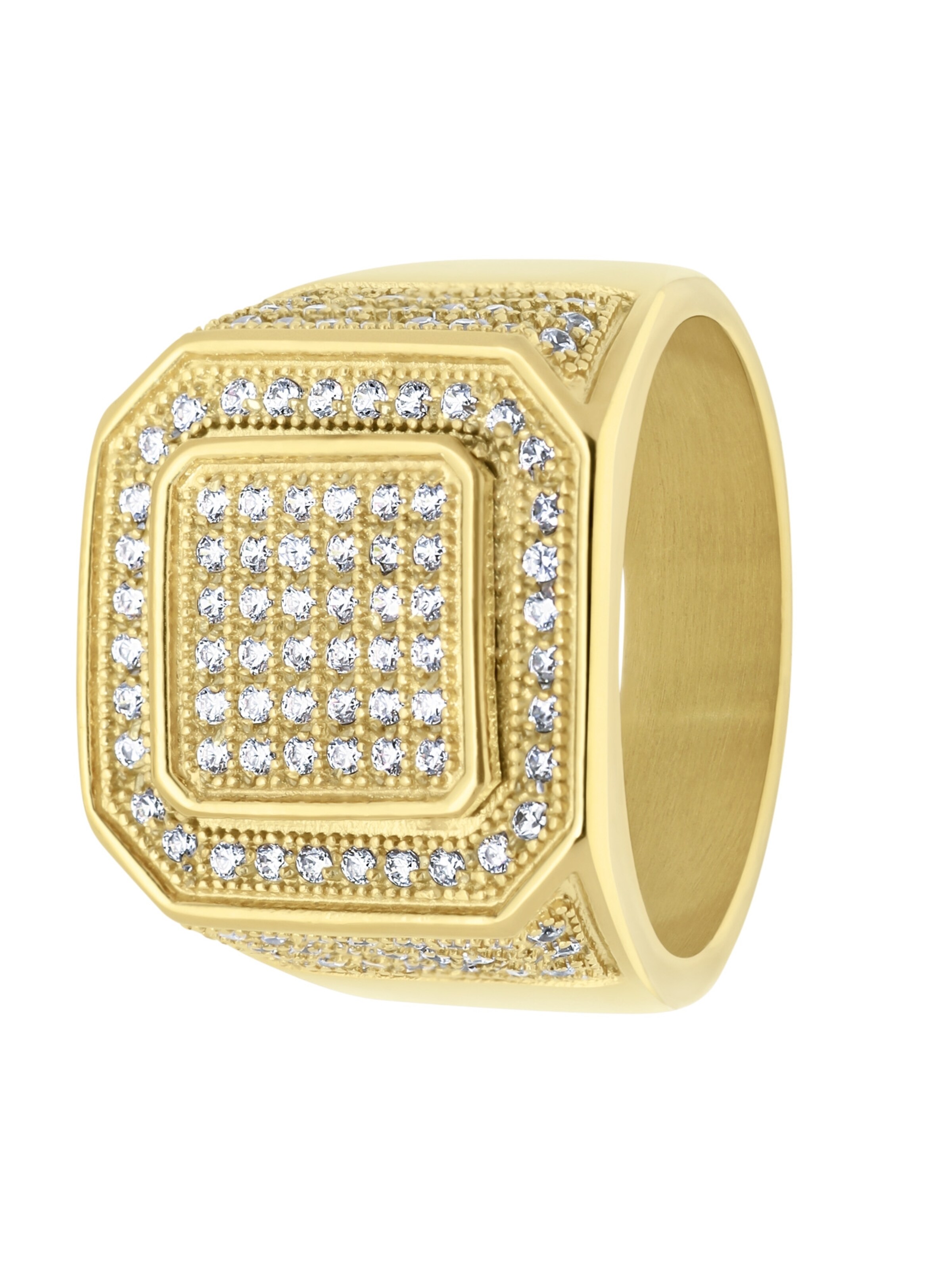 Lucardi Ring in Gold: front