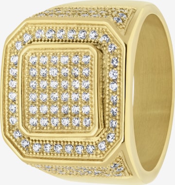 Lucardi Ring in Goud: voorkant