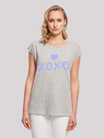 F4NT4STIC Shirt 'Valentinstag' in Grau: predná strana